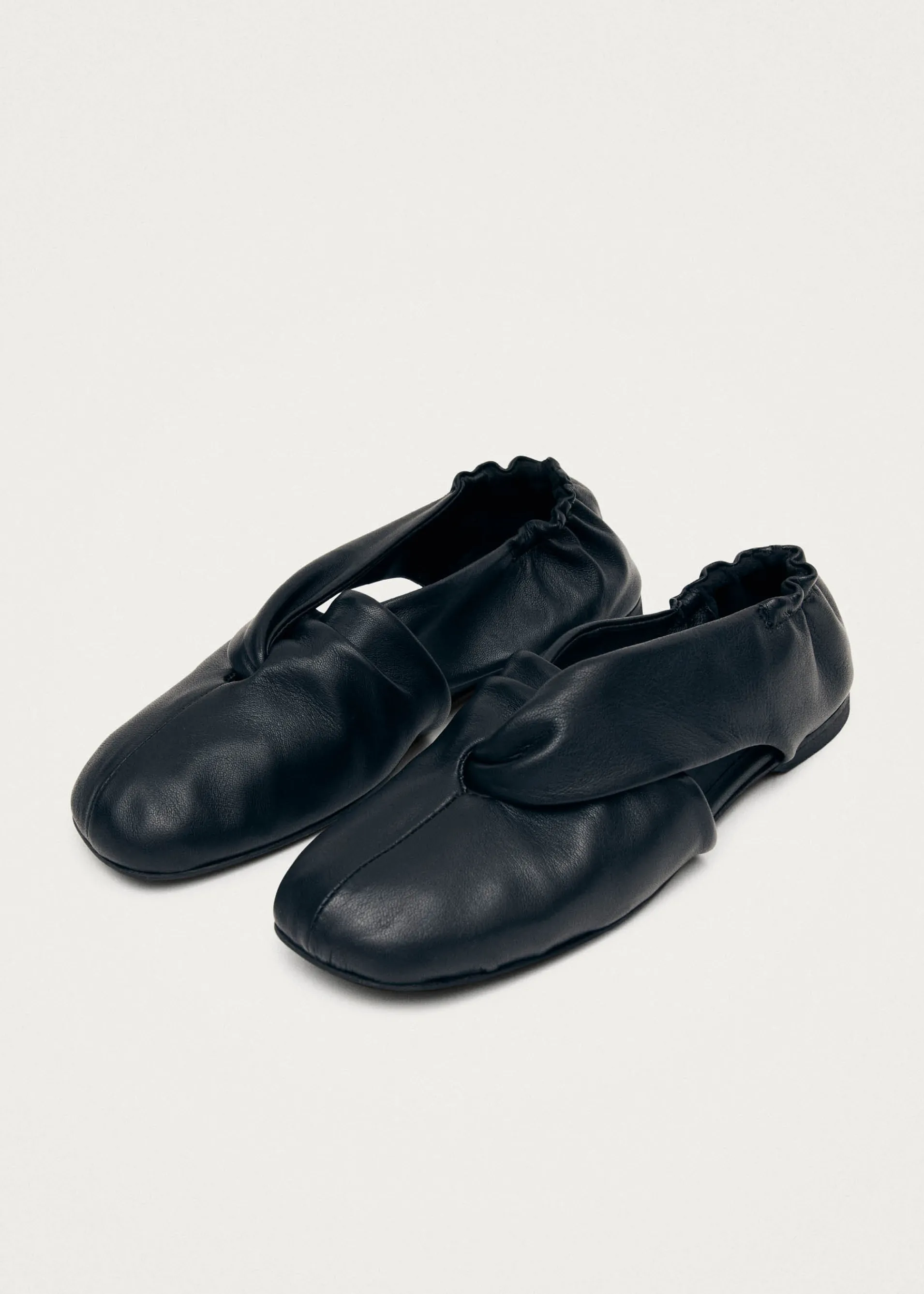 Best Sale Alaula Ballerines en Cuir Noir Ballerines