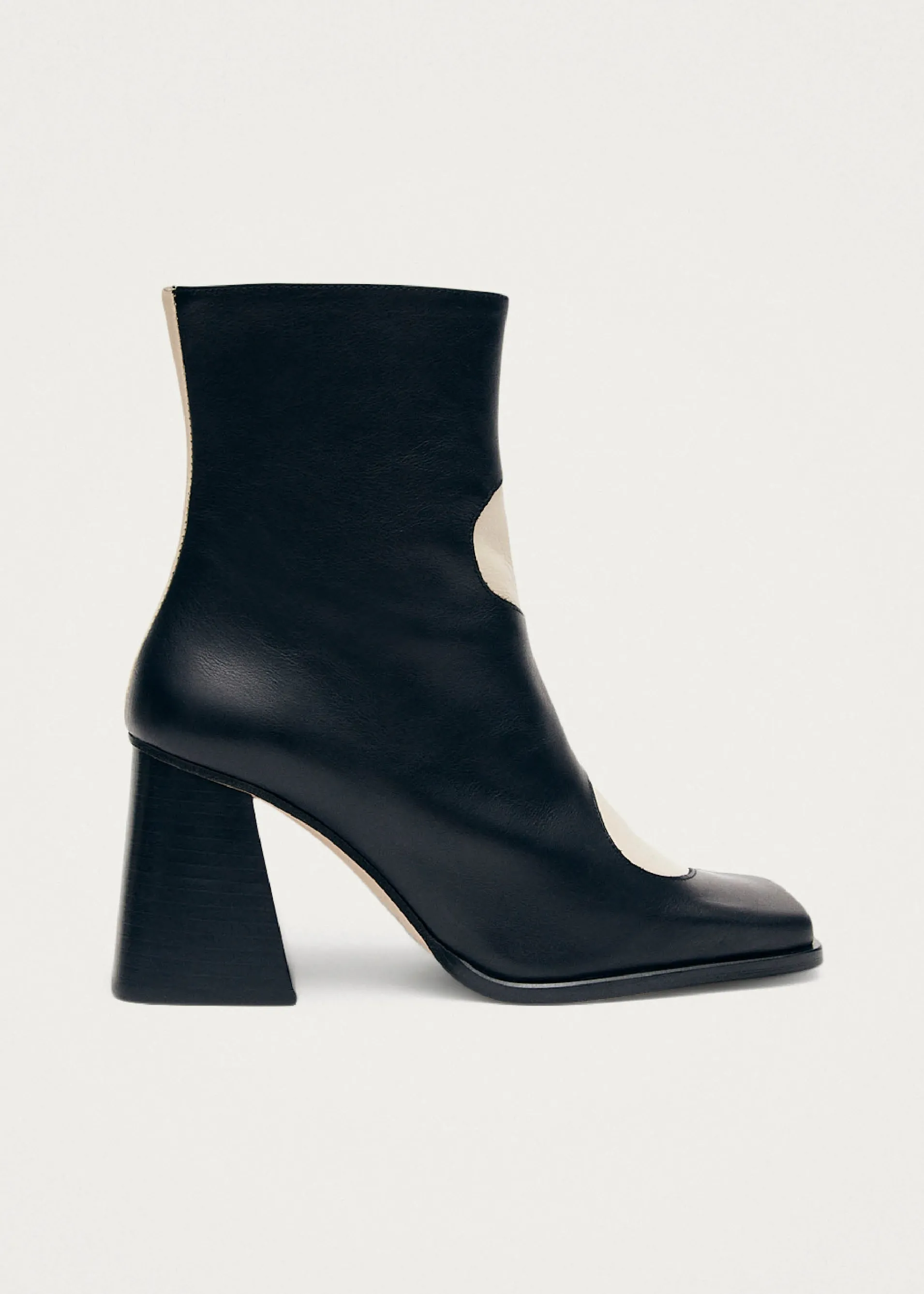 Best Sale Blair Bottines en cuir noir et blanc Unités Limitées | Bottes