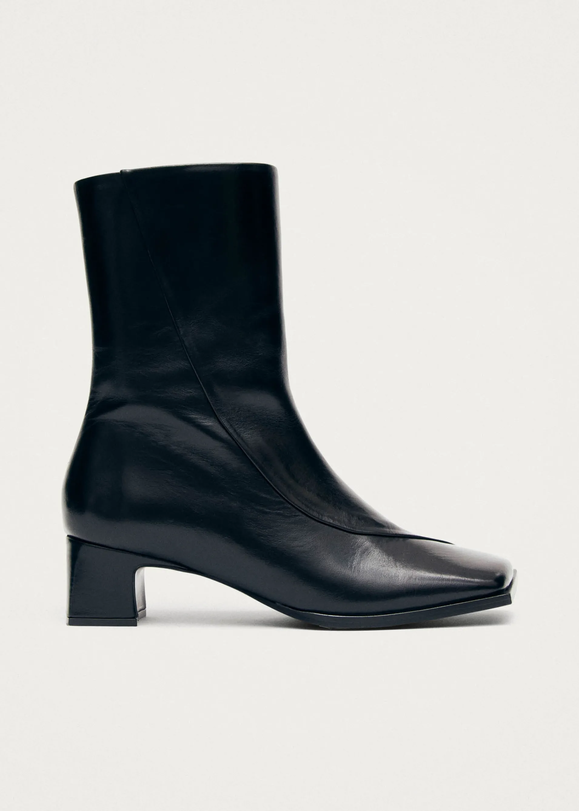 Clearance Chantal Bottines en Cuir Noir Bottes