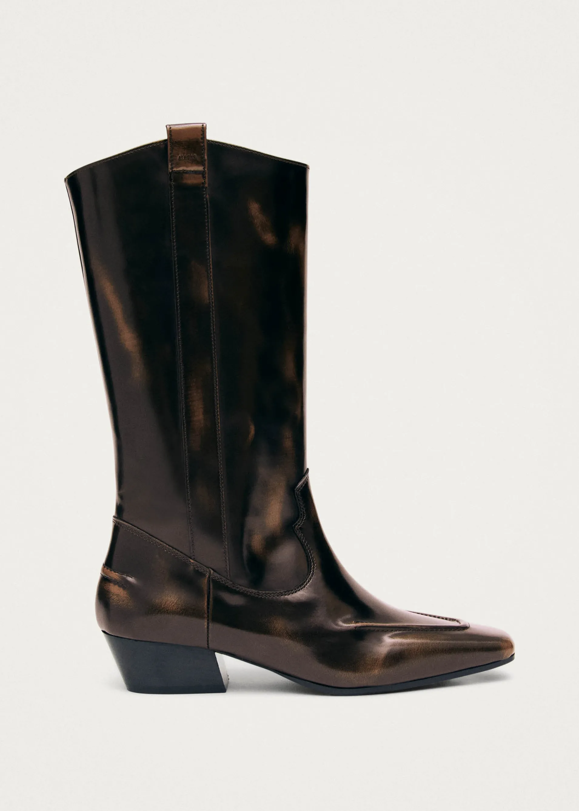 New Chase Brushed Bottes en Cuir Marron Bottes