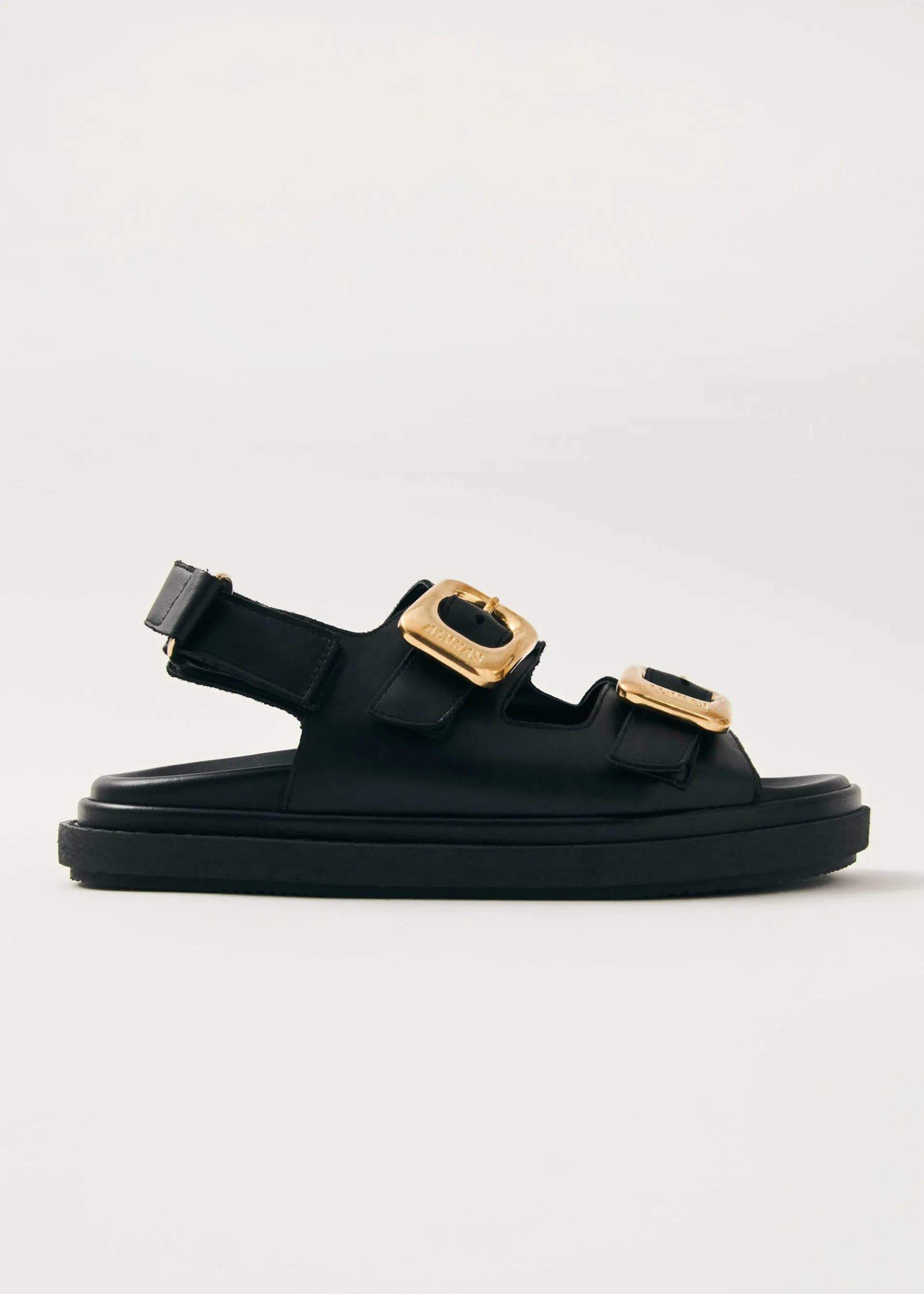 Clearance Daria Sandales en Cuir Noir Sandales