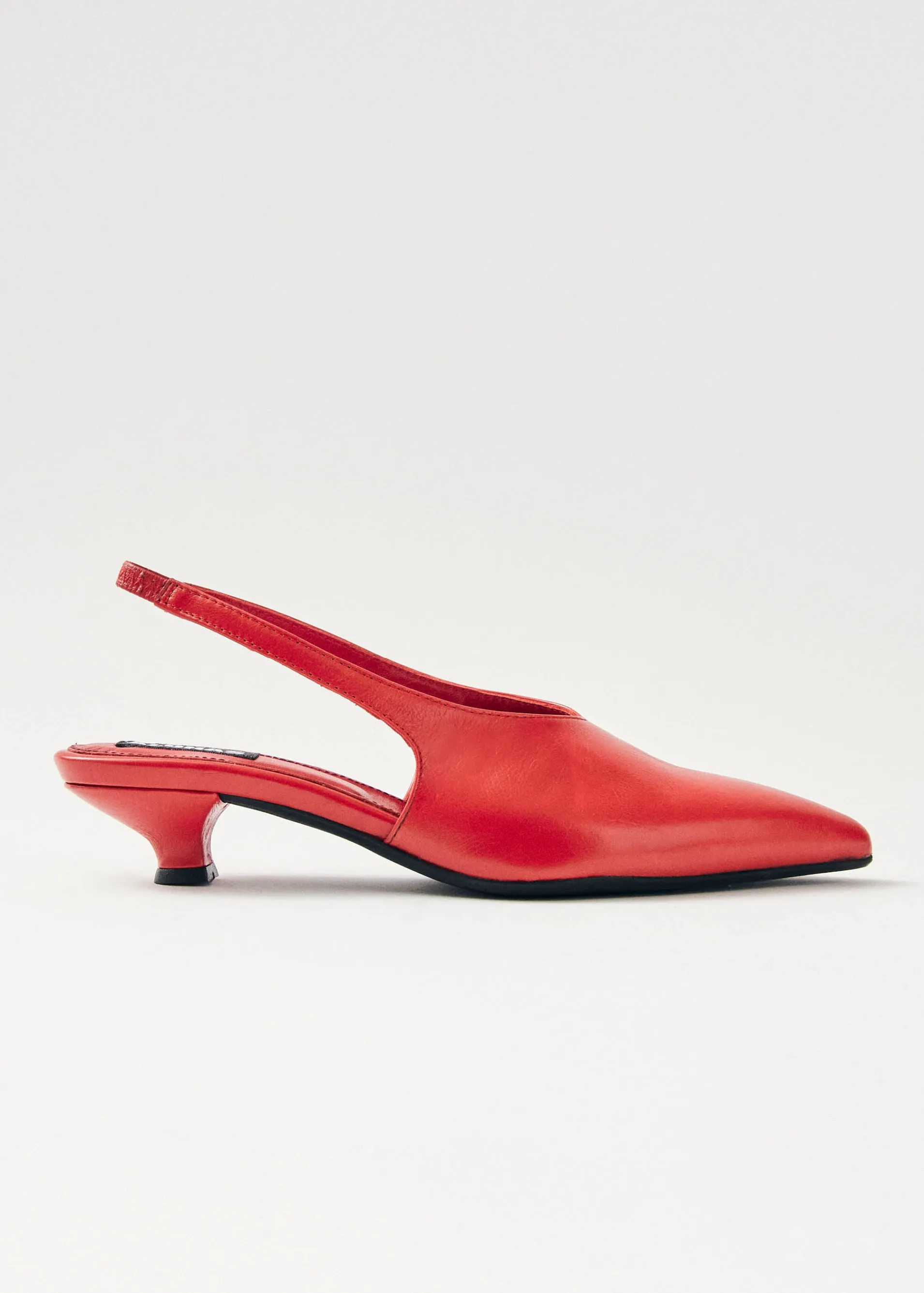 Flash Sale Eros Escarpins en Cuir Rouge Chaussures À Talons