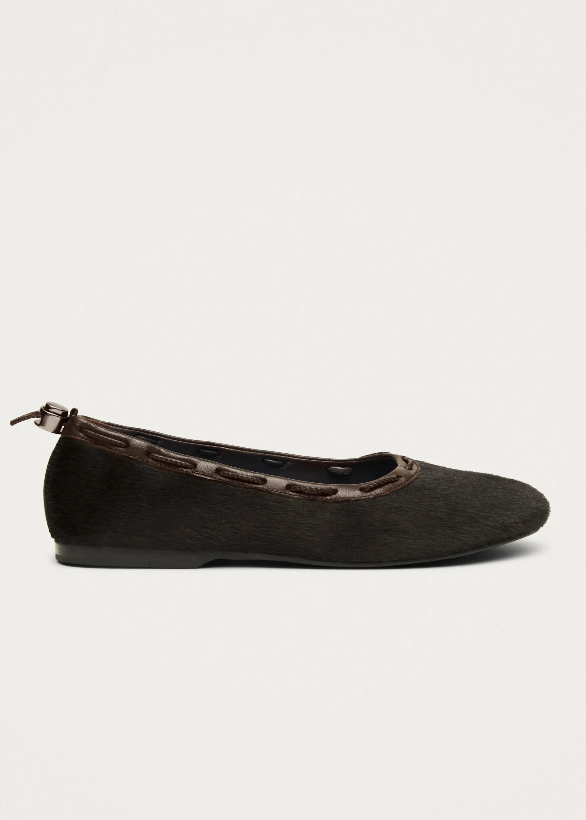 Discount Gill Soft Ballerines en Cuir Marron Ballerines