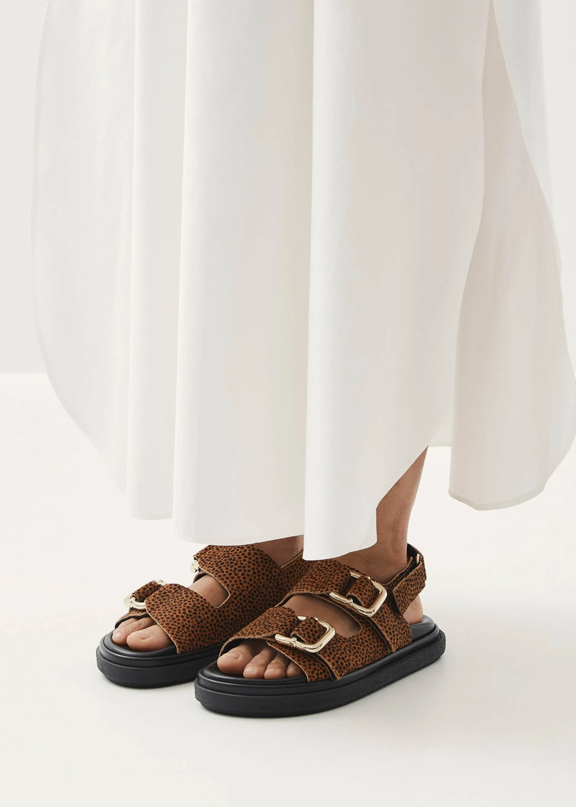 Outlet Harper Soft Tan Leather Sandals Unités Limitées | Sandales