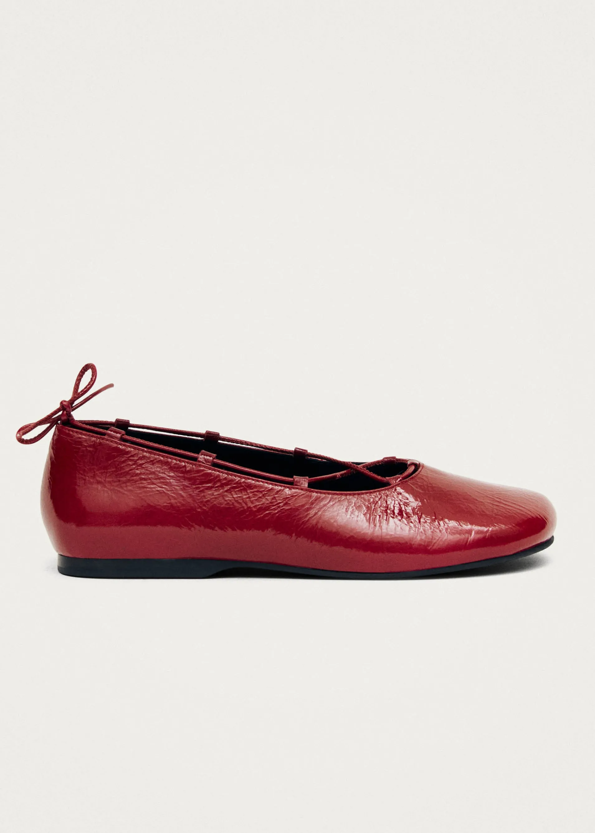 Flash Sale Hollis Onix Red Leather Ballet Flats Ballerines