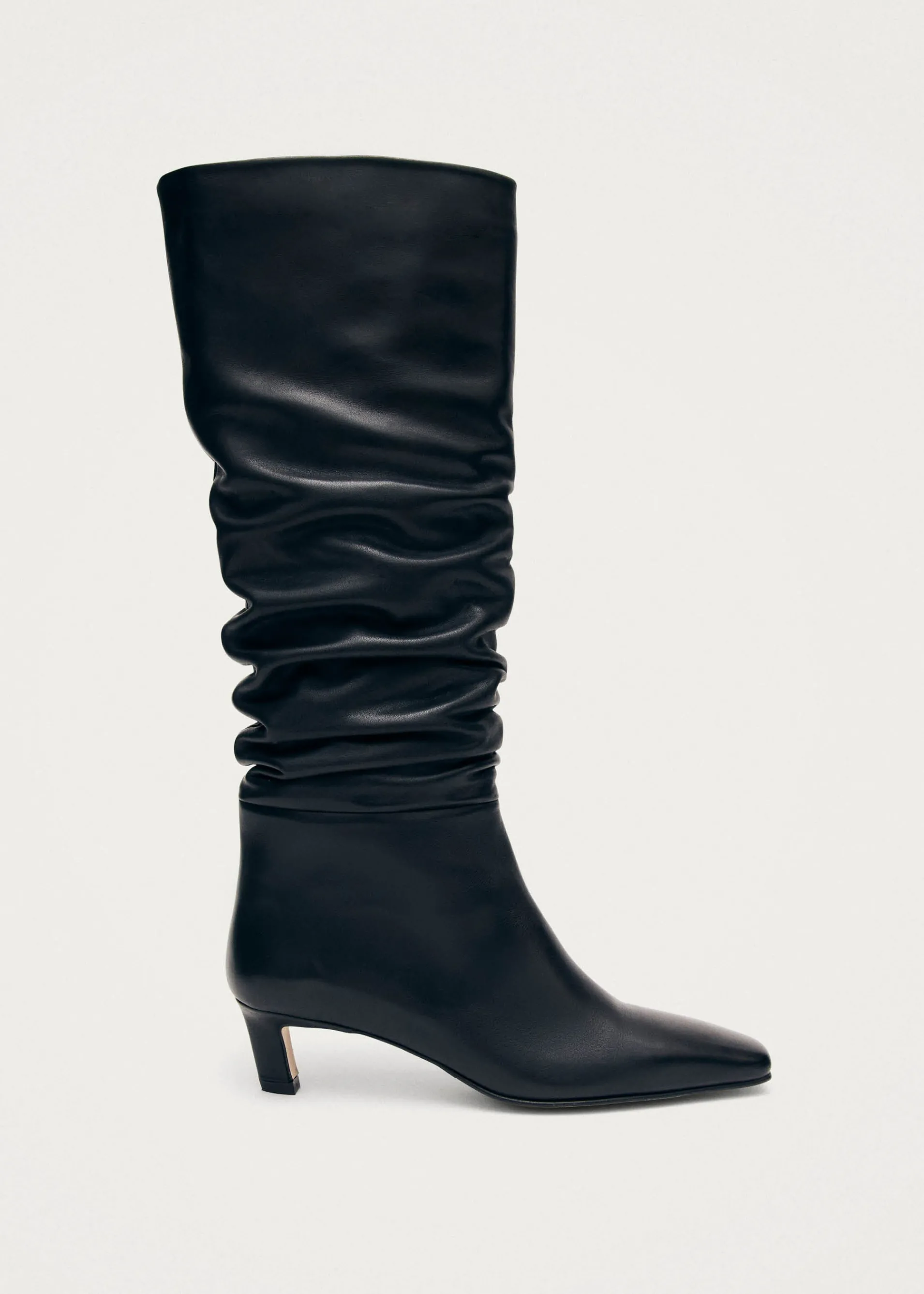 Discount Kalila Bottes en Cuir Noir Bottes