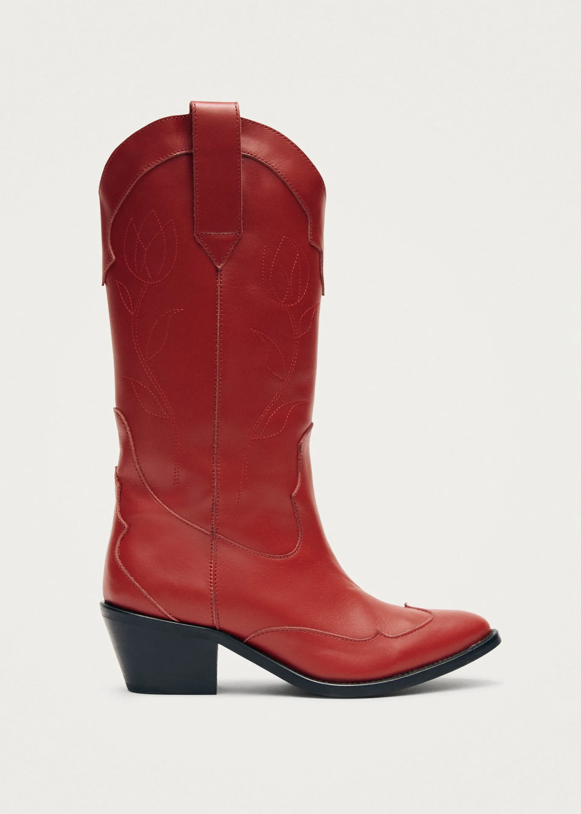 Discount Liberty Bottes de Cowboy en Cuir Rouge Unités Limitées | Bottes