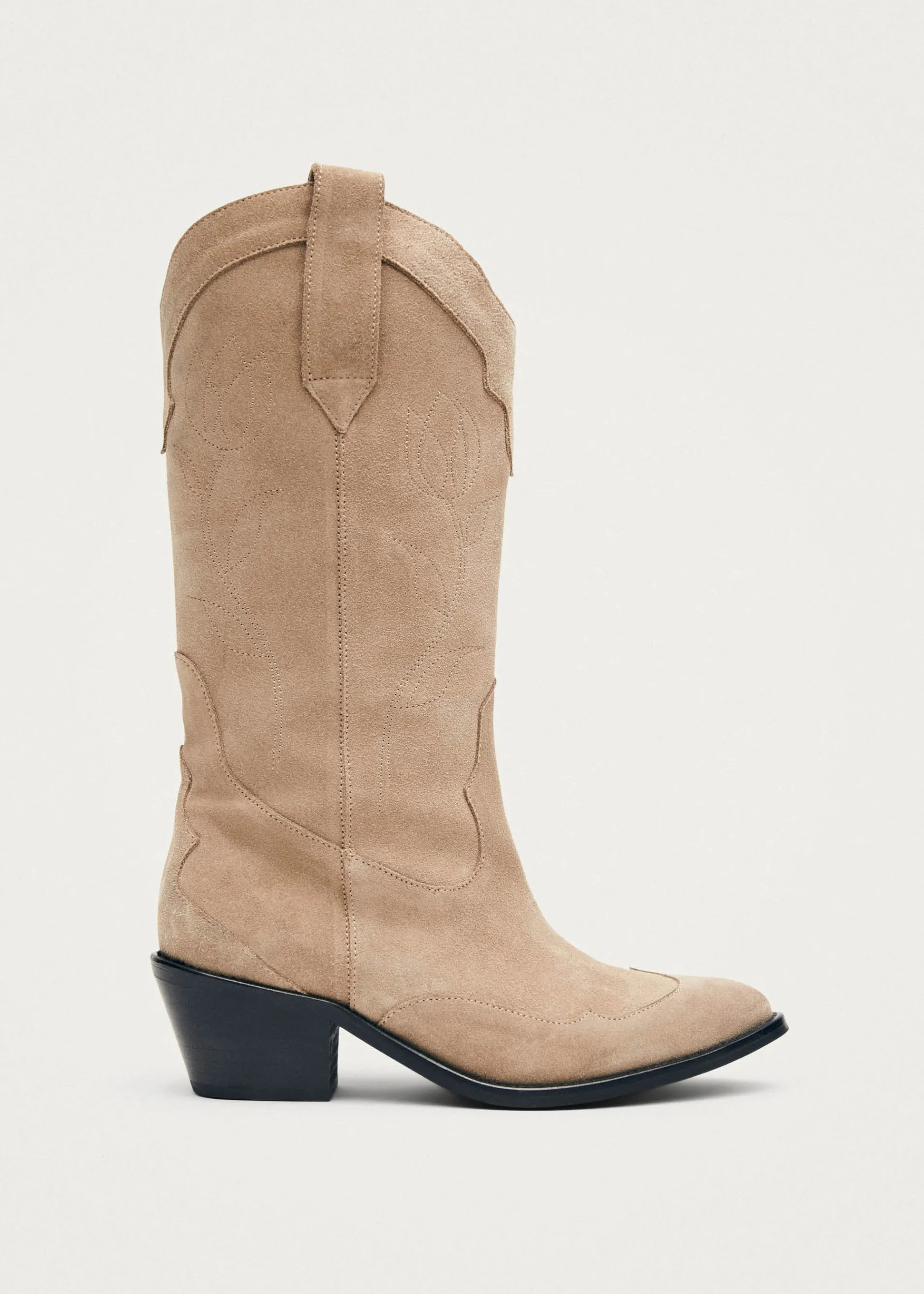 Cheap Liberty Bottes de Cowboy en Daim Beige Unités Limitées | Bottes