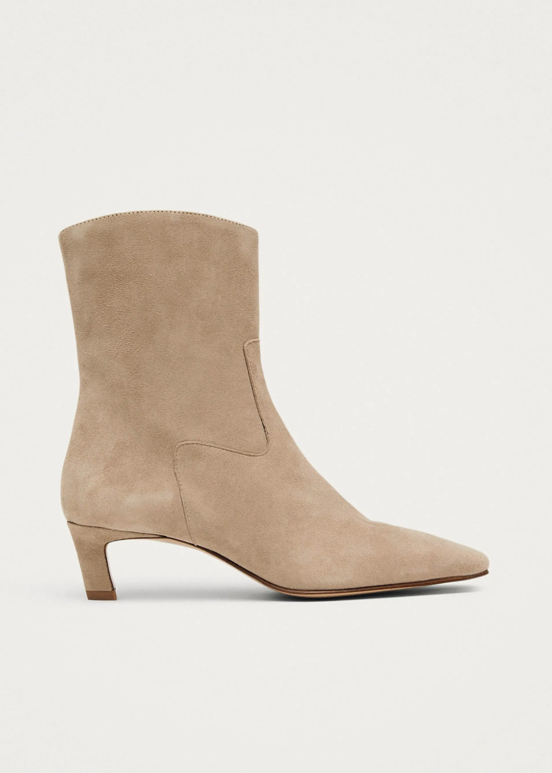 Cheap Nash Suede Beige Leather Ankle Boots Unités Limitées | Bottes