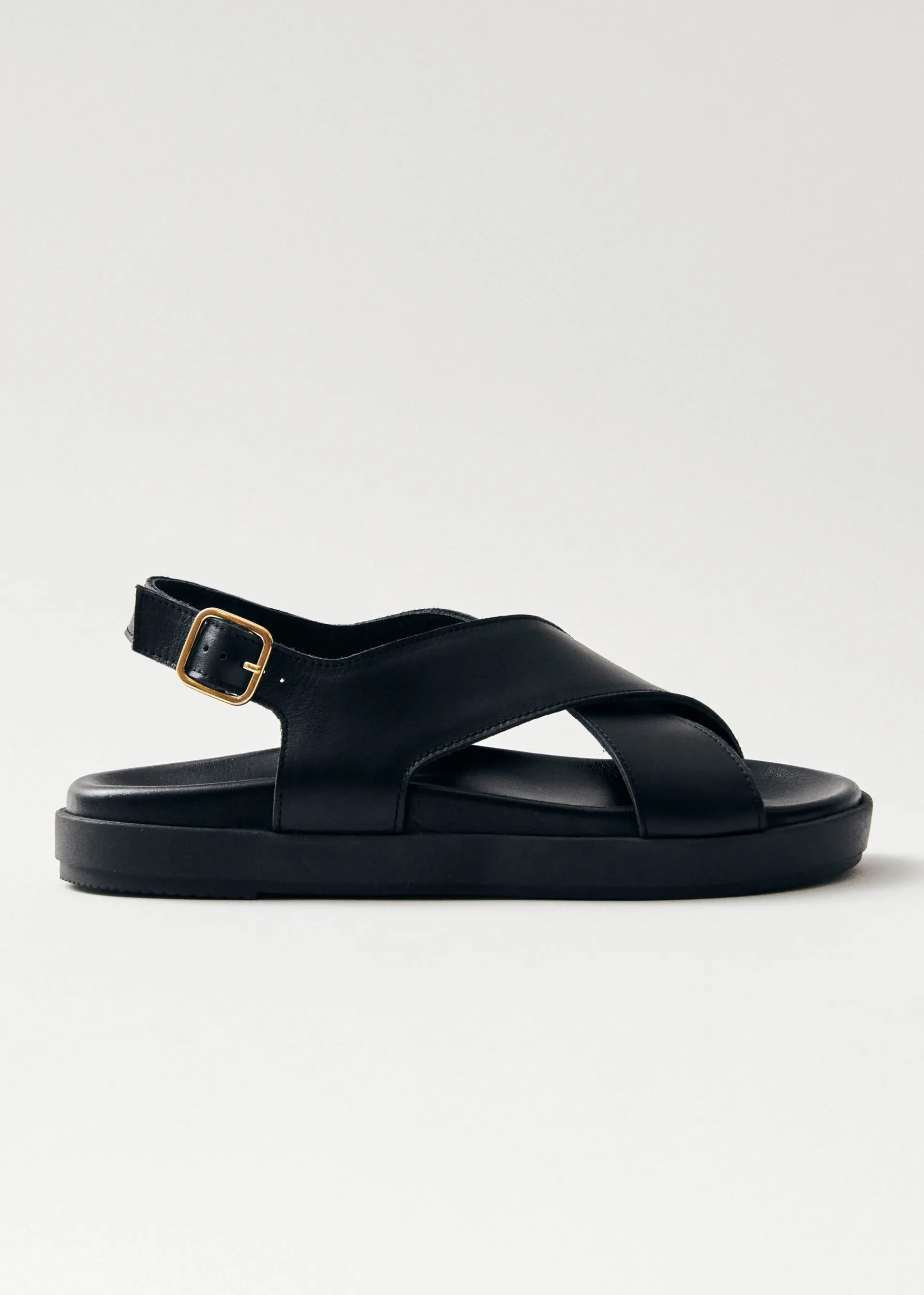 New Nico Sandales en Cuir Noir Sandales