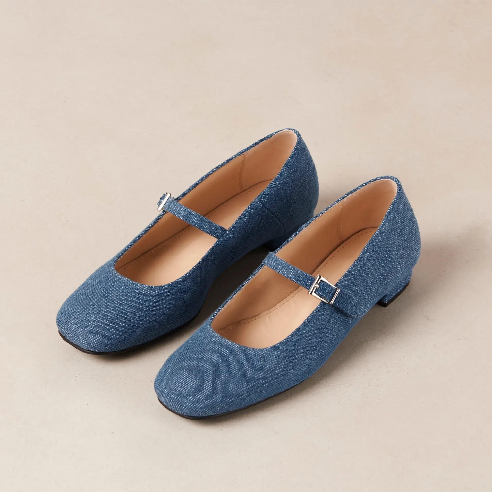 Flash Sale Por Do Sol Denim Blue Denim Ballet Flats Ballerines