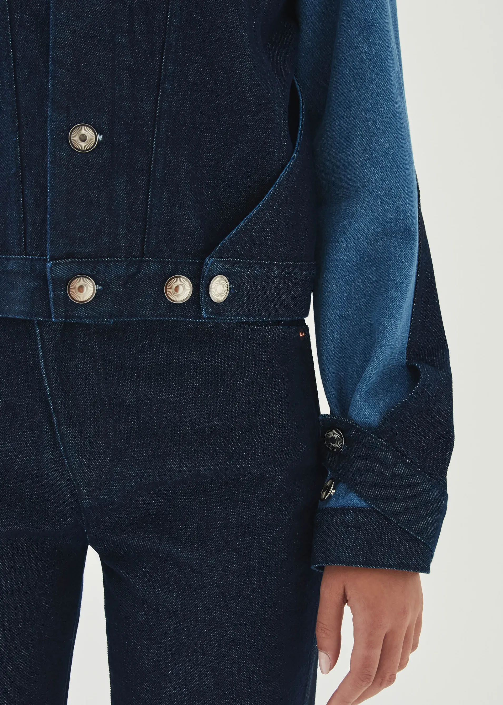 Flash Sale Sand Veste en Jean Bicolore Indigo Unités Limitées | Vestes & Manteaux