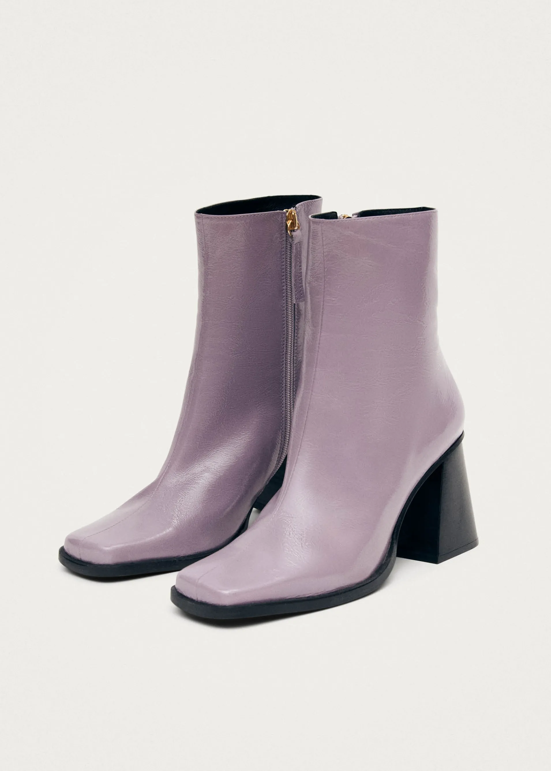 Best Sale South Onix Mauve Leather Boots Bottes