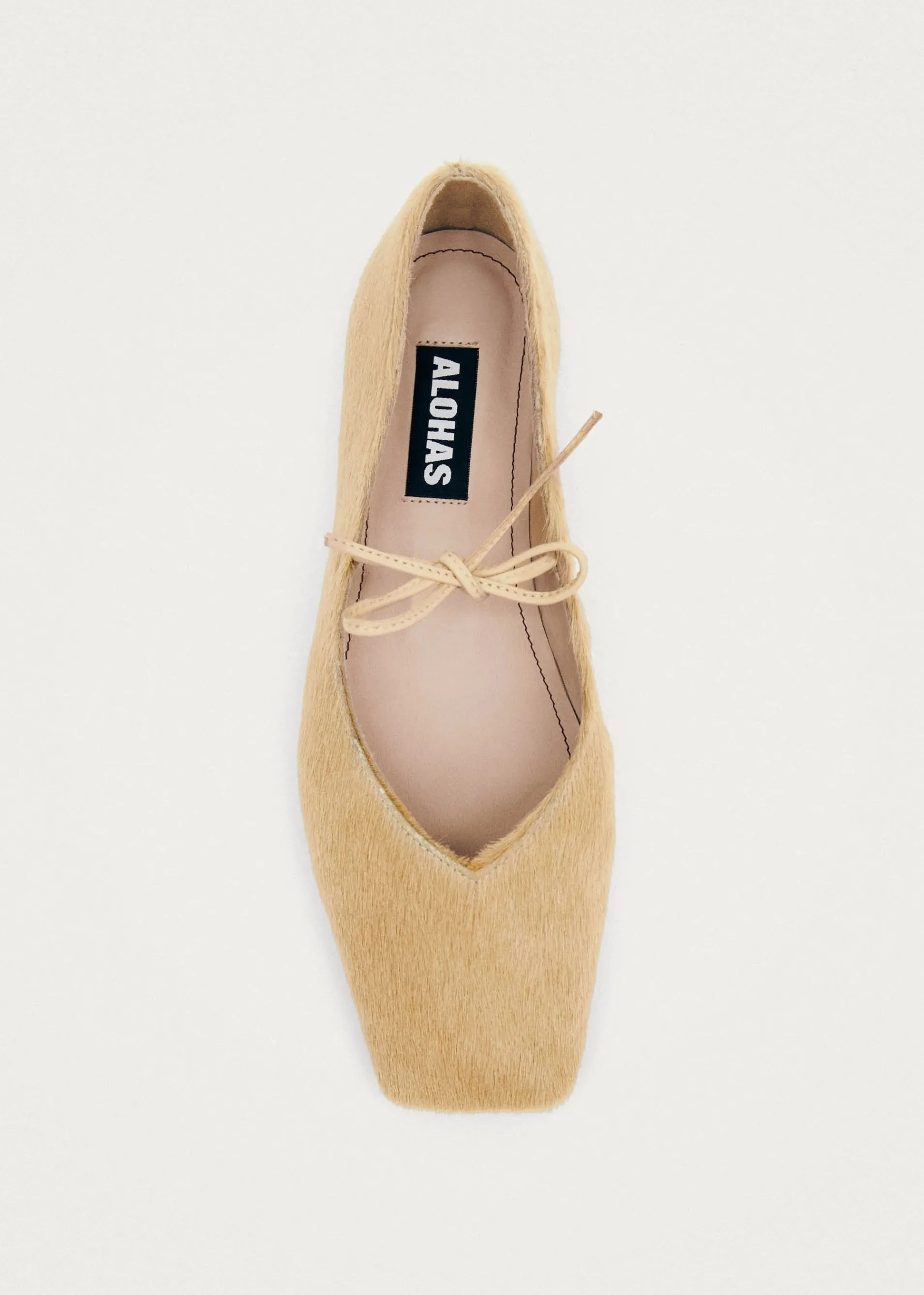 Hot Sway Soft Ballerines en Cuir Beige Ballerines