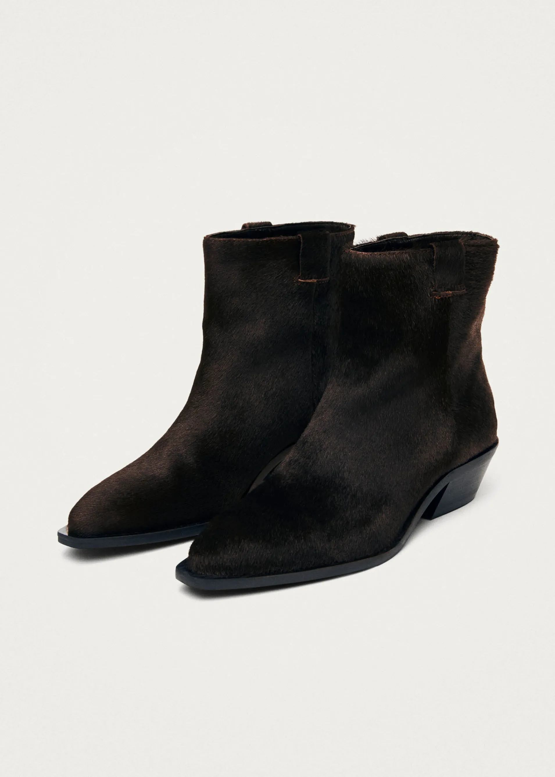 Clearance Syd Bottines en Cuir Marron Foncé Doux Bottes