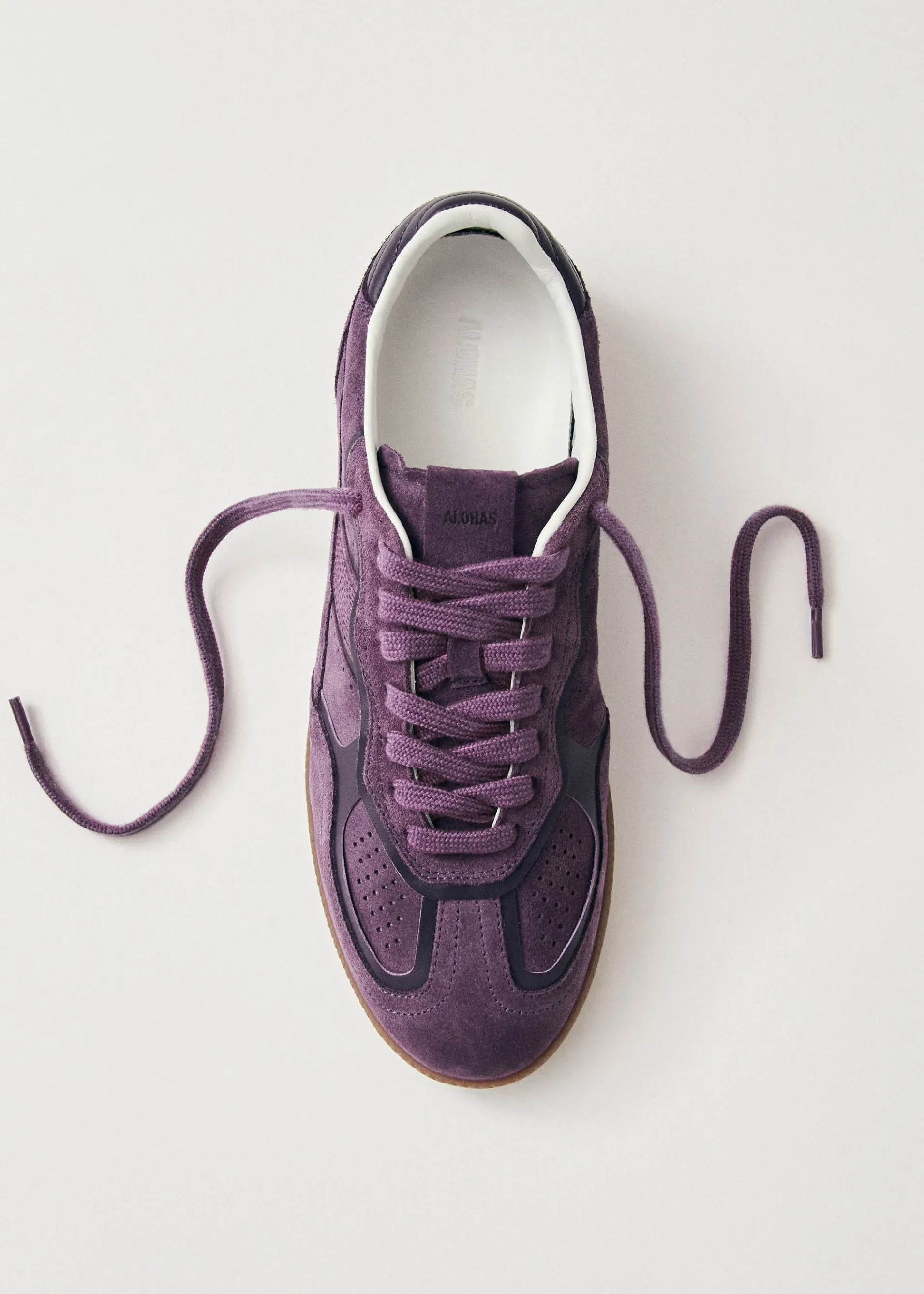 Clearance Tb.490 Rife Baskets en Cuir Violet Unités Limitées | Men