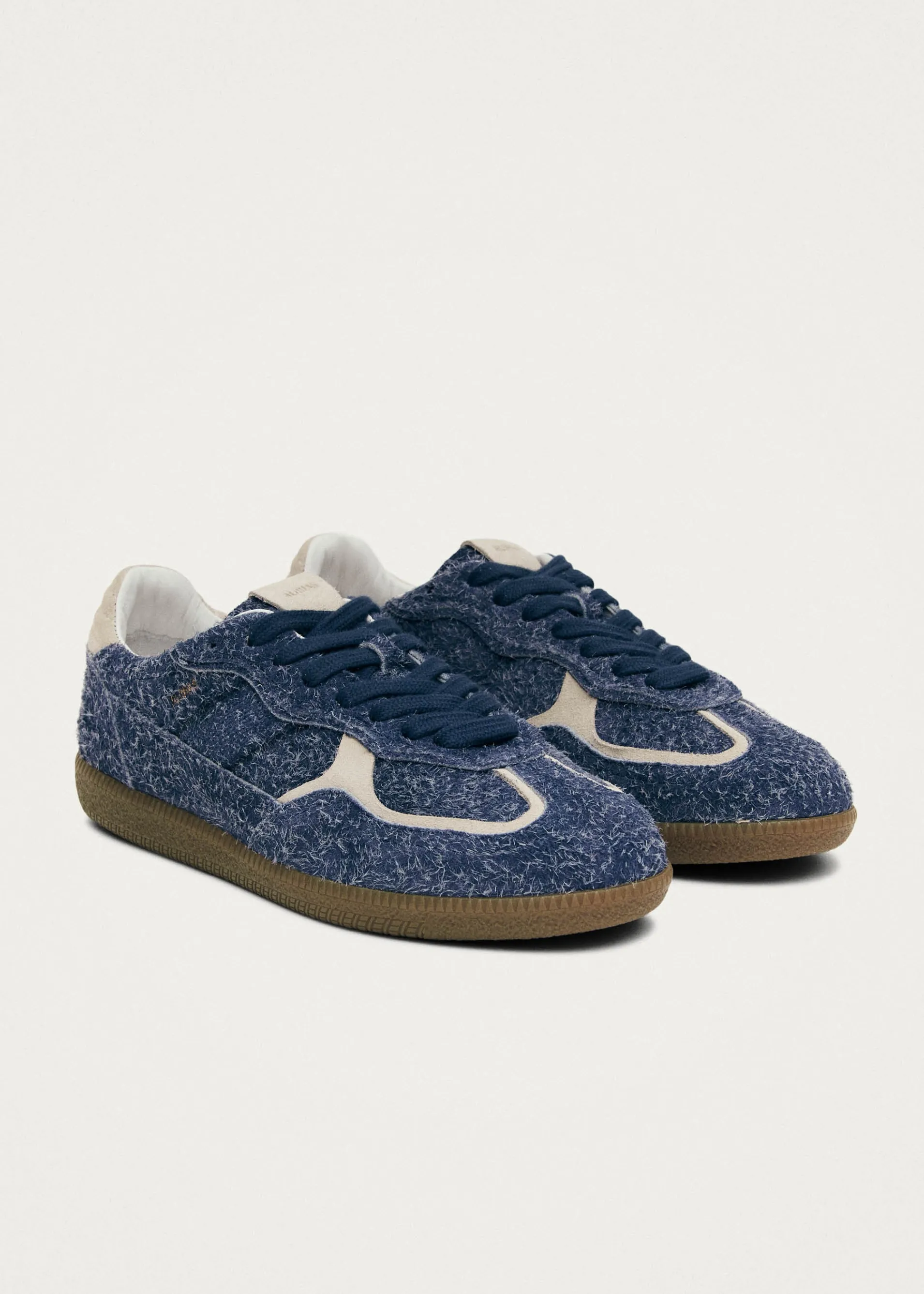 Store Tb.490 Rife Suede Fuzzy Basket en Cuir Bleu Unités Limitées | Men