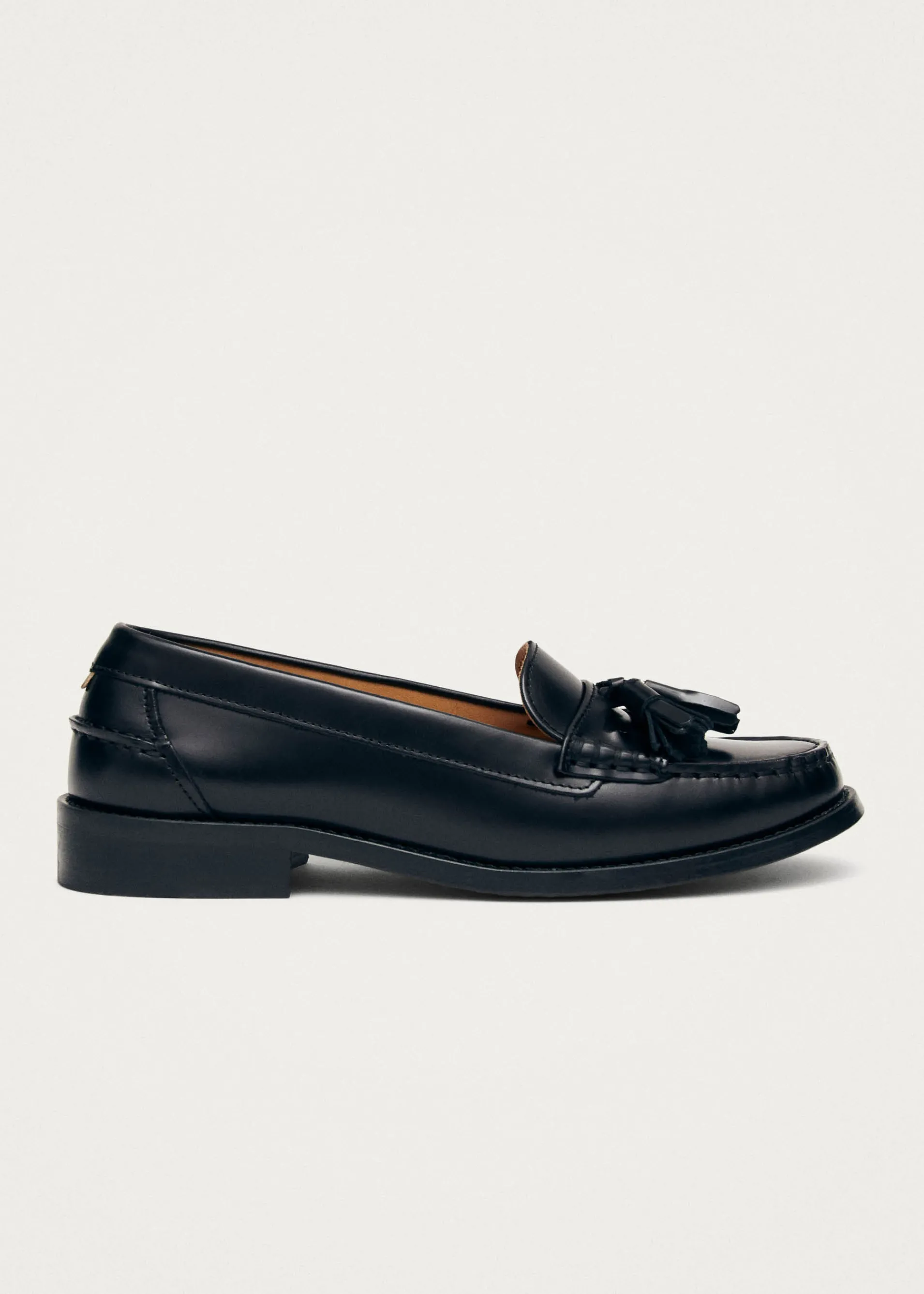 Fashion Terrane Mocassins en cuir noir Unités Limitées | Mocassins