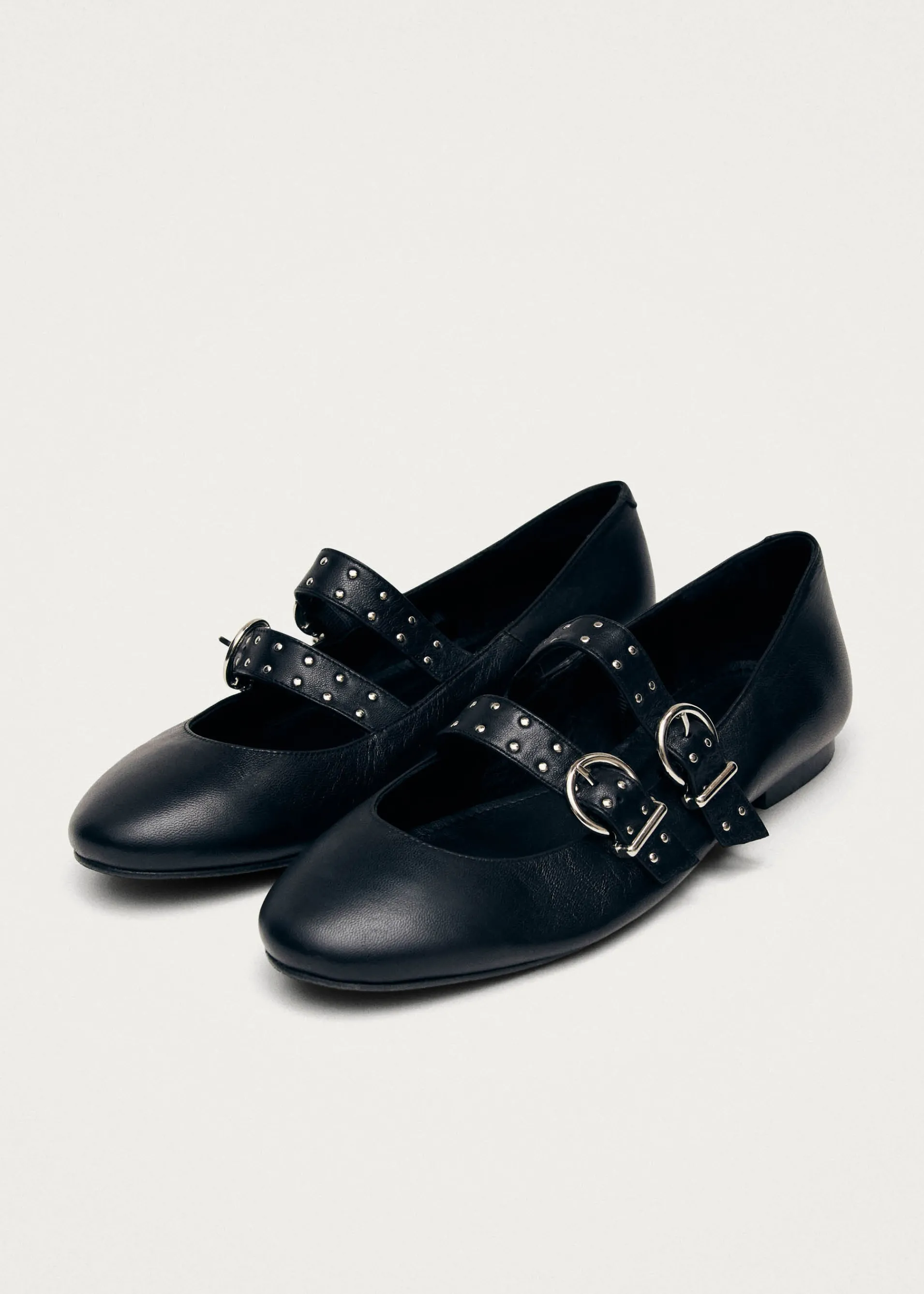 Shop Thekla Ballerines en Cuir Noir Unités Limitées | Ballerines