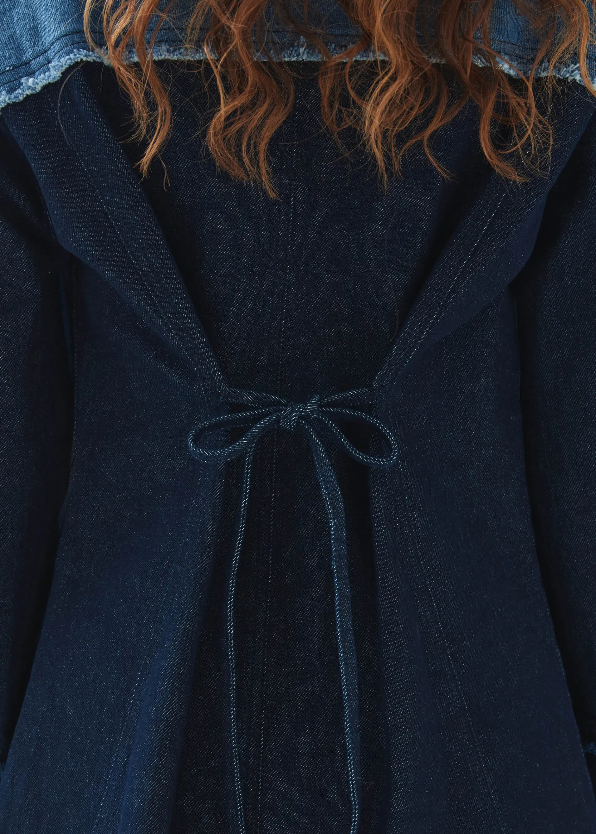 Shop Veden Bicolor Indigo Denim Dress Unités Limitées | Denim