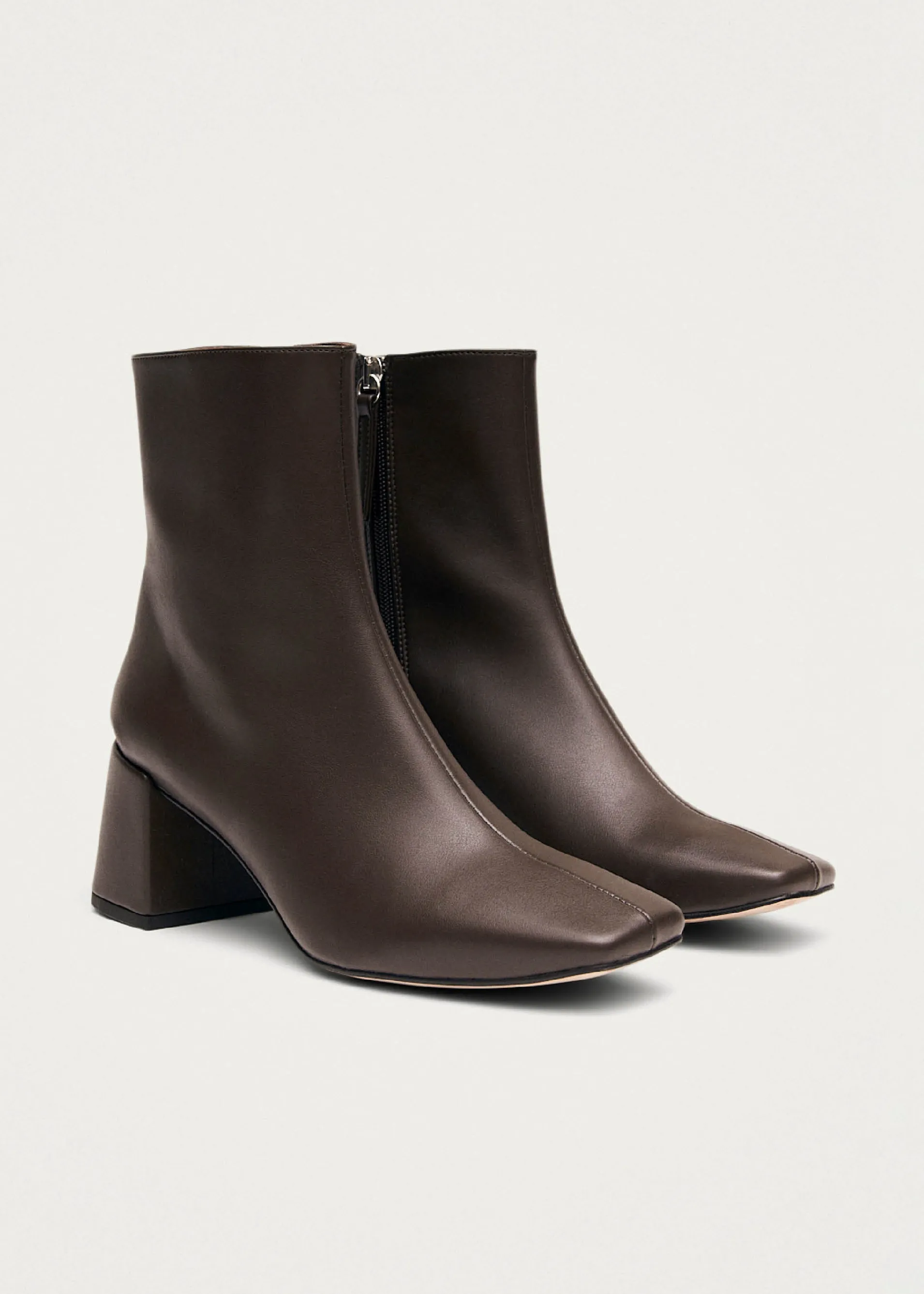 Hot Watercolor Bottines en cuir vegan marron foncé Unités Limitées | Vegan