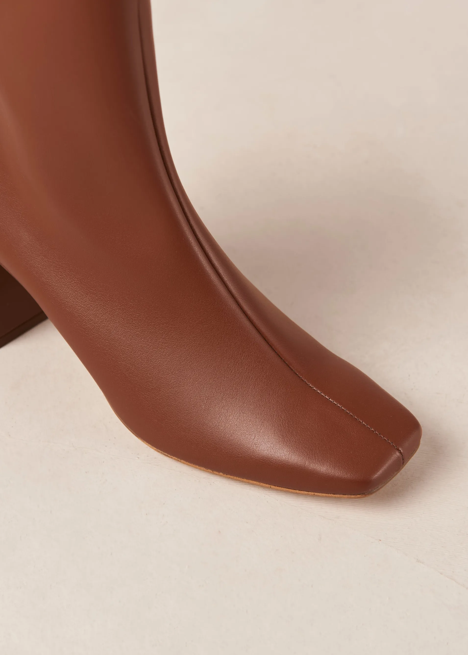 Cheap Watercolor Gingerbread Bottes en Cuir Végan Marron Vegan
