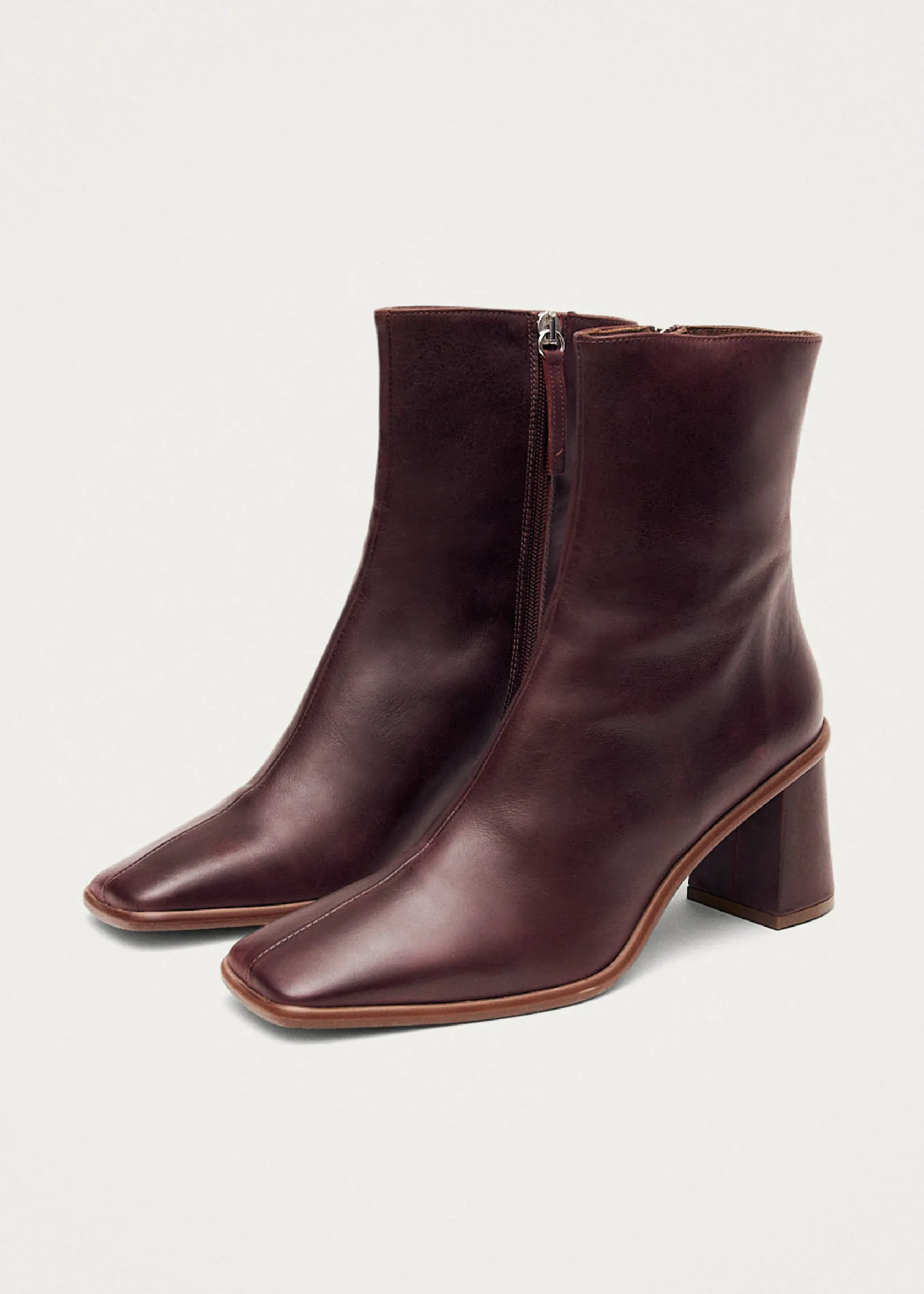 Discount West Cape Bottines en cuir rouge Bottes