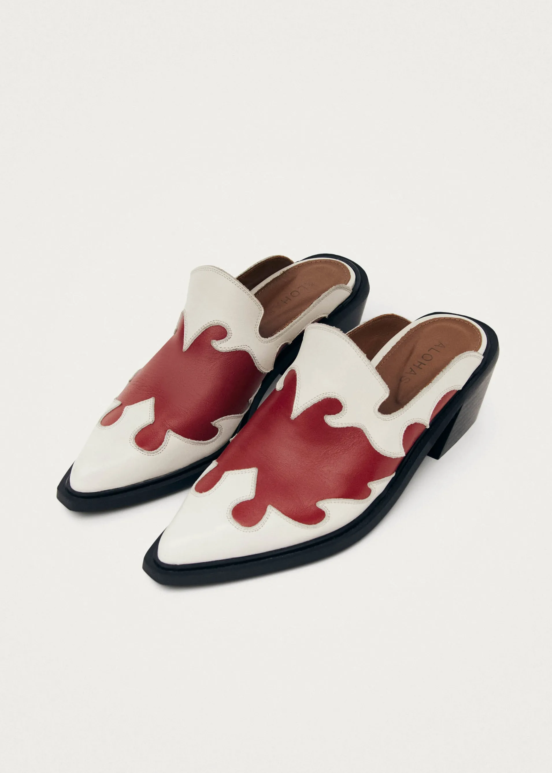 Clearance Weston Mules de Cowboy en Cuir Bicolore Unités Limitées | Mules