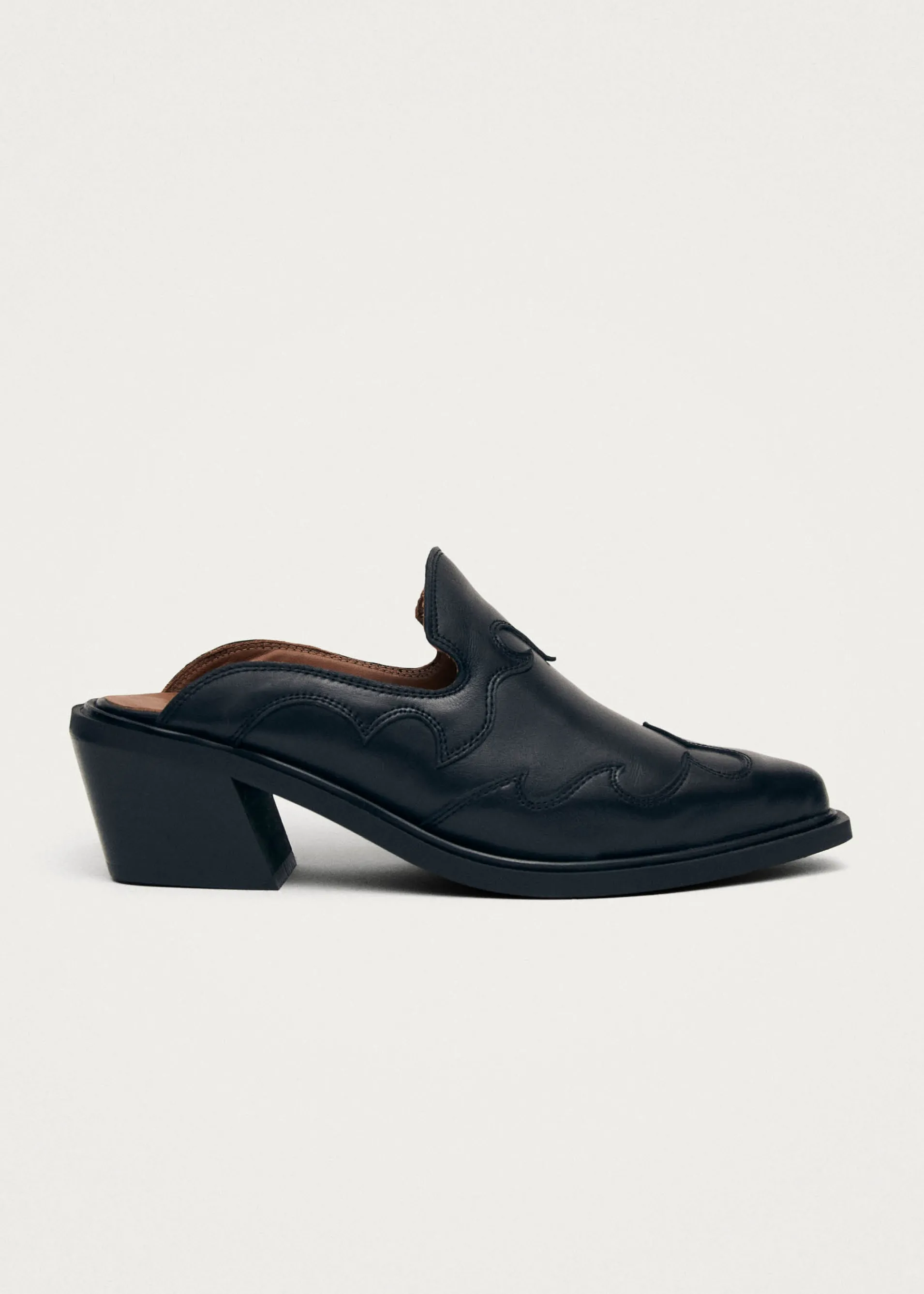 Store Weston Mules de cowboy noires Unités Limitées | Mules